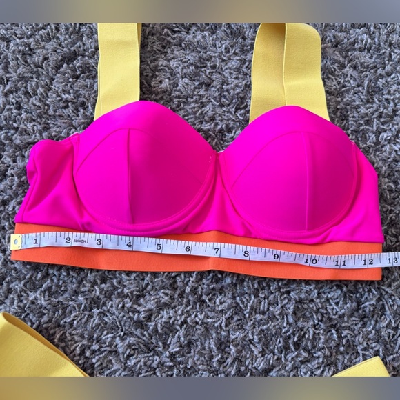 Colorful Bikini Set with Yellow Straps - Picture 5 of 8